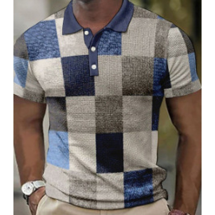 Elowen - Stylish Checkered Polo Shirt