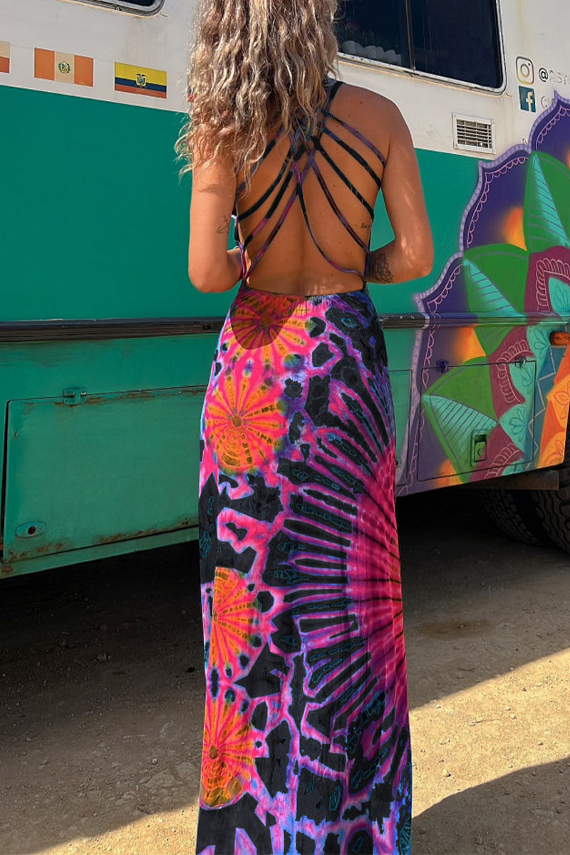 SOLENYA – SEXY COLLEGE PRINT BACKLESS