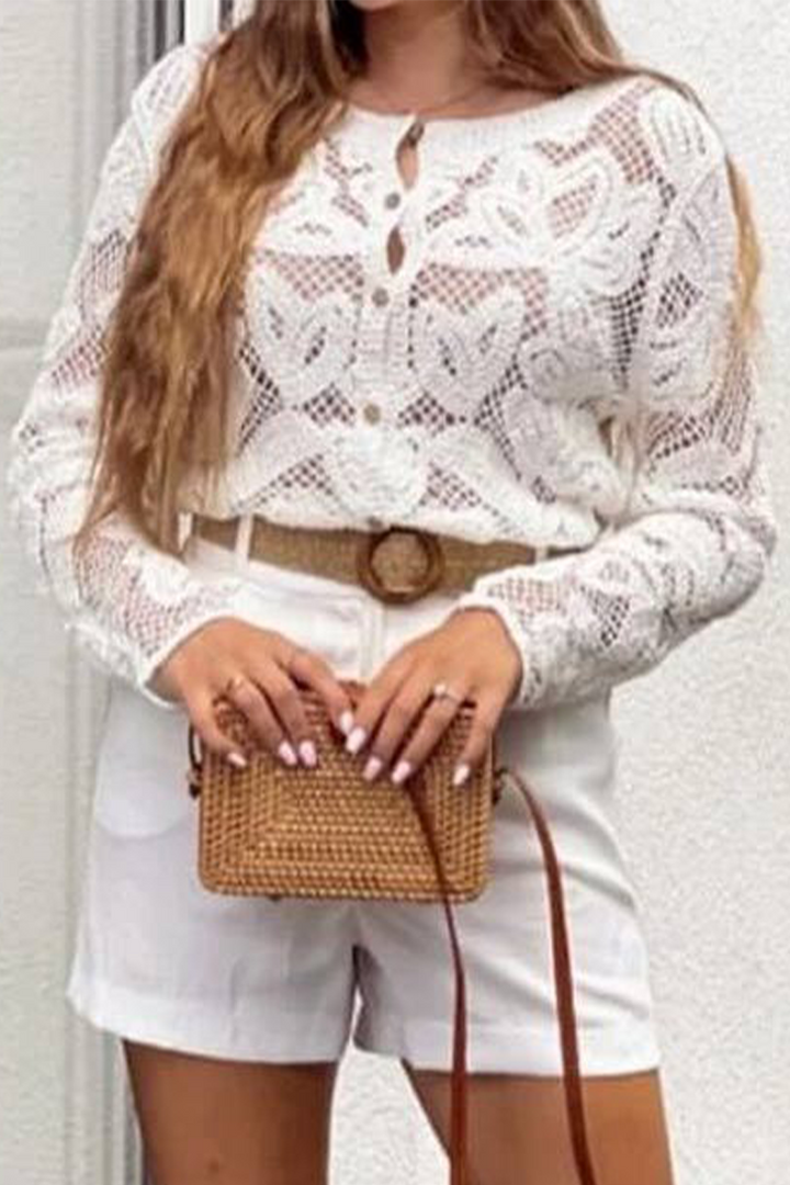 AMANI – CASUAL DAILY HOLLOW OUT BUTTONED OUTERWEAR