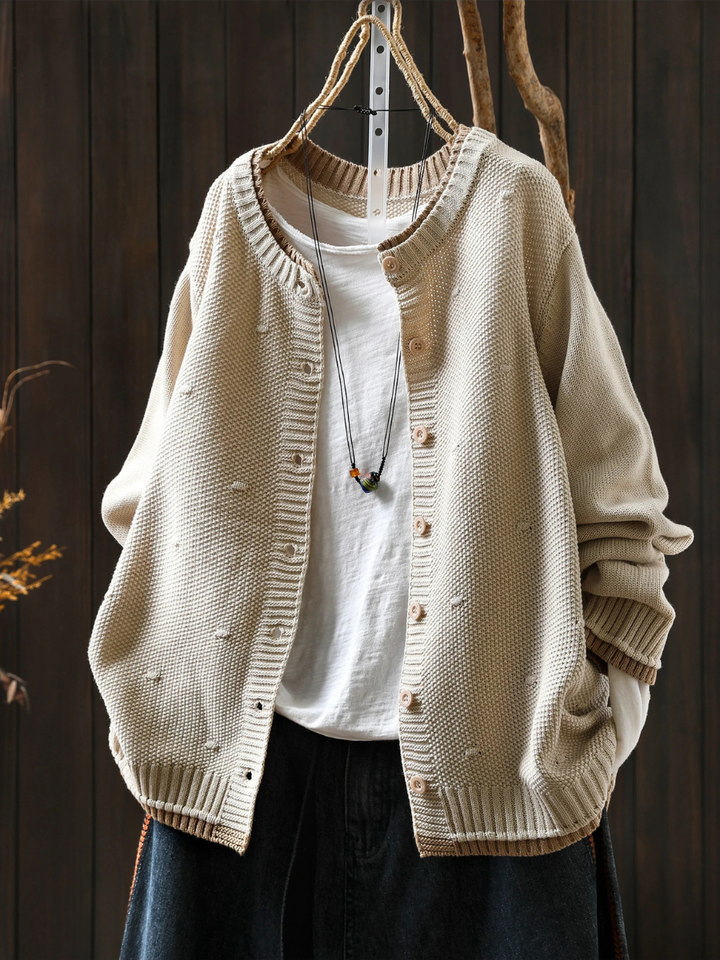 THE ISOLDE - TEXTURED CARDIGAN