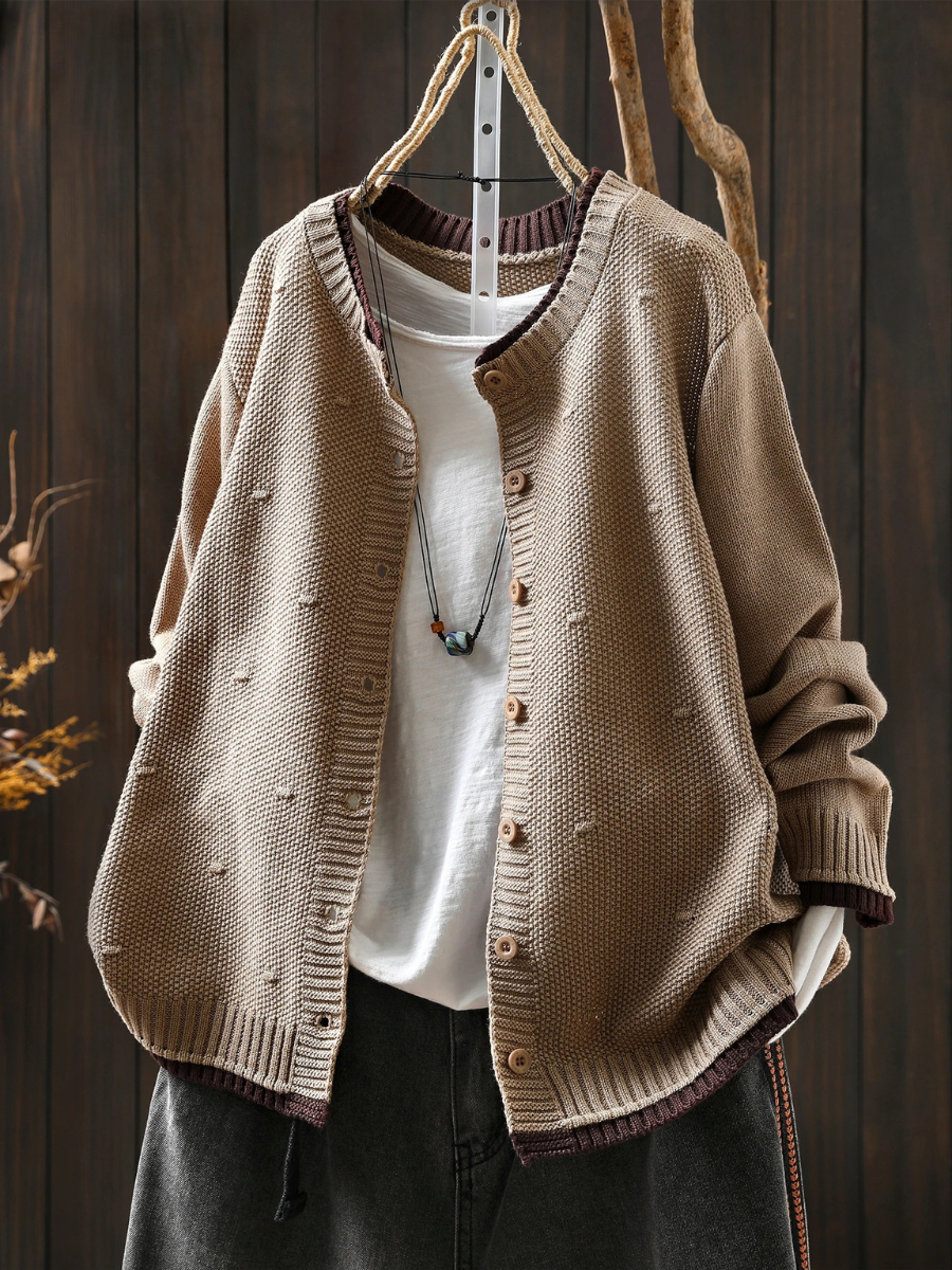 THE ISOLDE - TEXTURED CARDIGAN