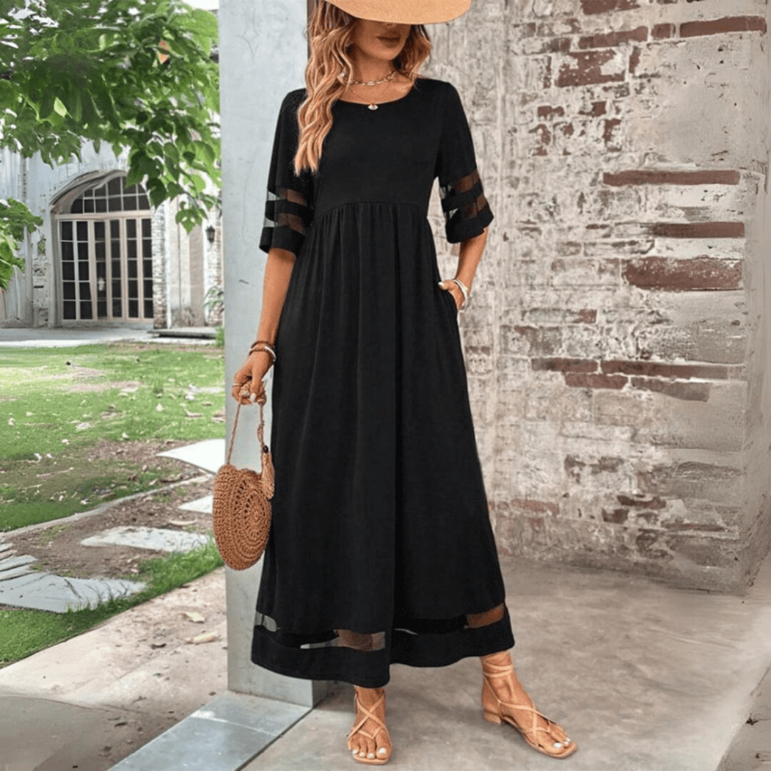 Zora - Classic Elegant Maxi Dress