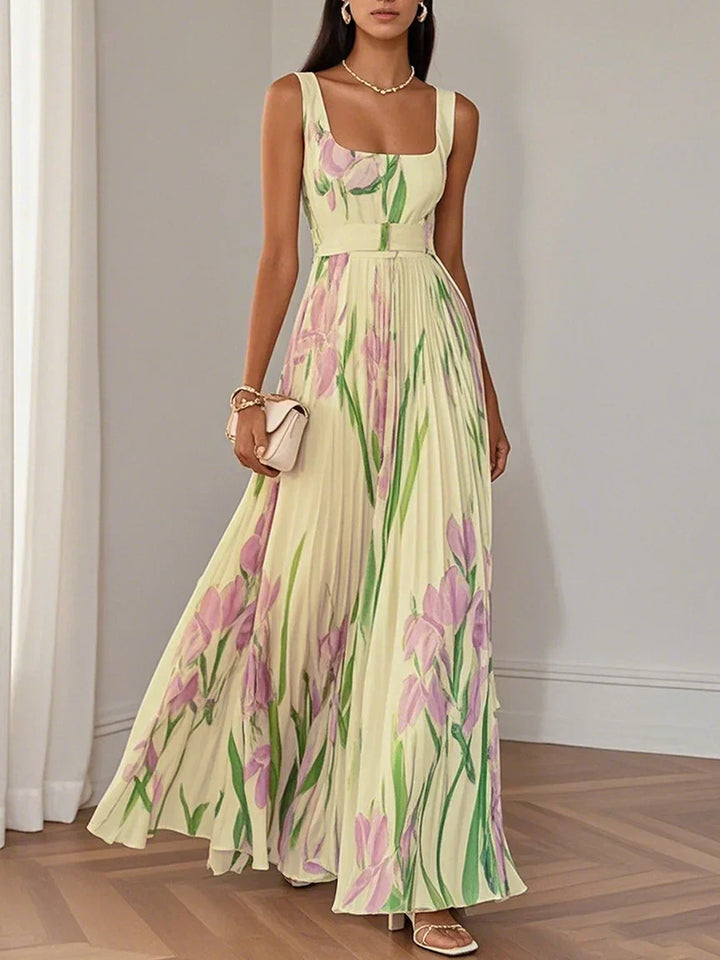 Orynellea – Elegant Pleated Maxi Dress