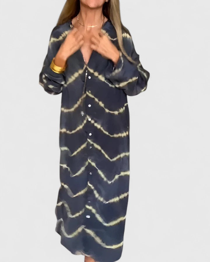 KELISSEA – ELEGANT BOHO STRIPED MAXI DRESS