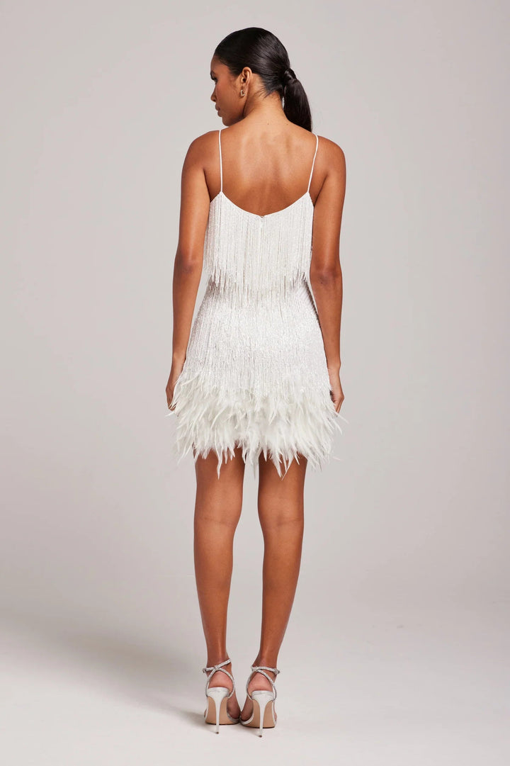 ALEXIS – MODERN FEATHERED PARTY DRESS FOR NIGHT OUT