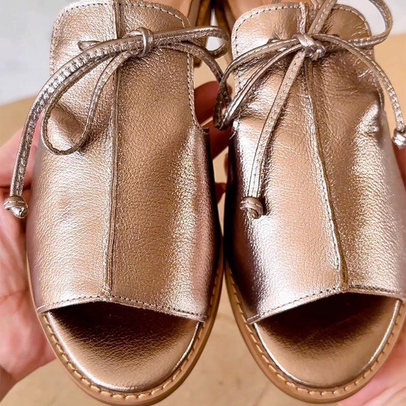 MIRETH – STRAP-STYLE LEATHER SANDALS