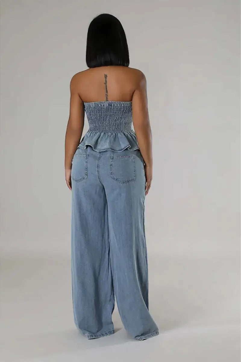ISLA – STYLISH DENIM TWO-PIECE SET
