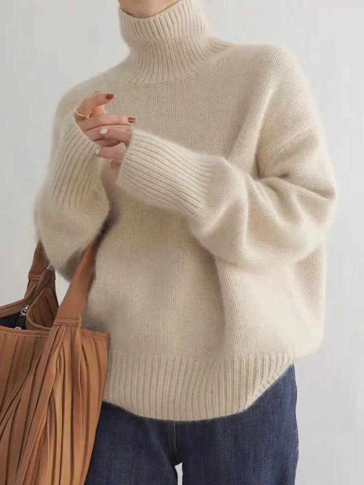 LINEA - High Collar Sweater
