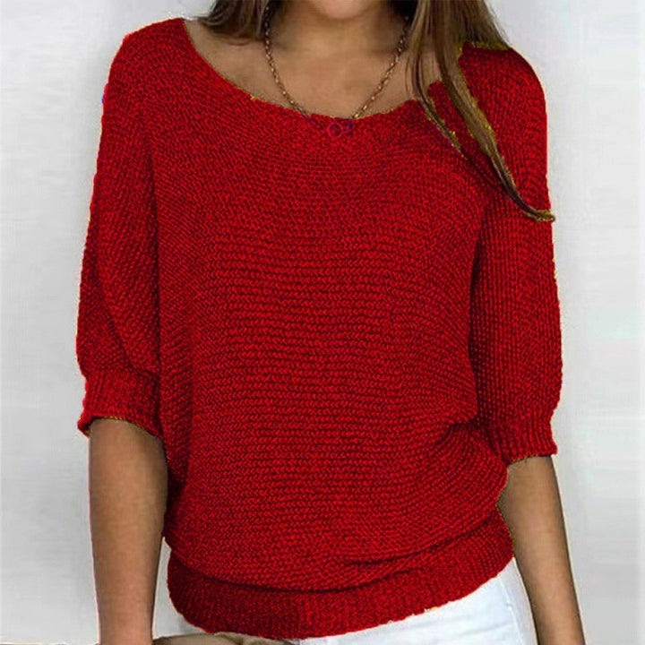 Relaxed Ribbed Knit Lounge Top
