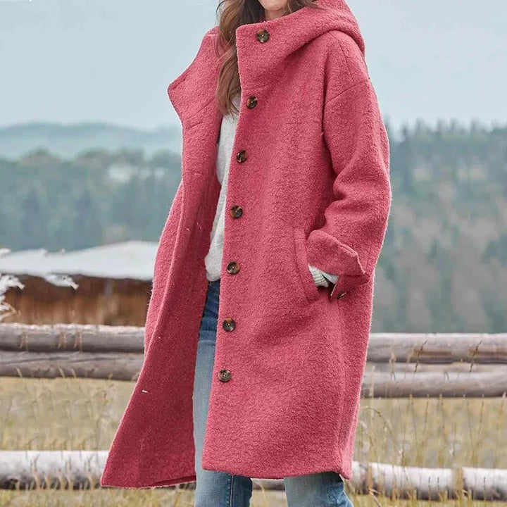 Sarah - Cosy Hooded Coat