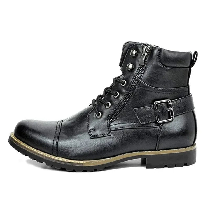 Rugged Elegance Leather Boots