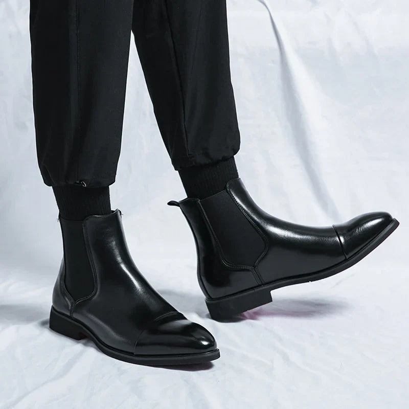 Giovanni Rossi Leather Chelsea Boots