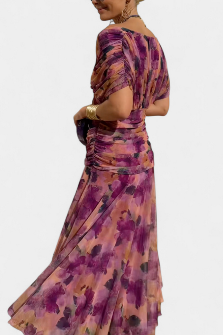 SYLTHERA – ELEGANT WOMEN’S ROMANTIC LONG FLORAL DRESS