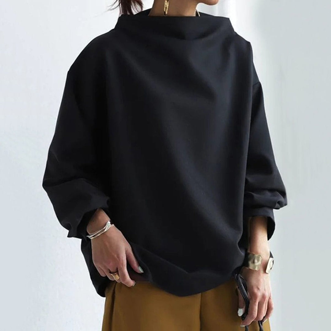 ELLY – HIGH-NECK CASUAL TOP FOR EVERYDAY SOFT SOPHISTICATION