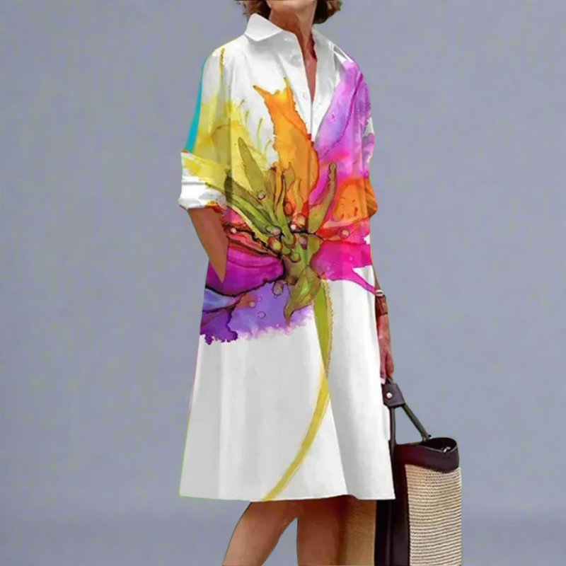 ROSANETH – LUXE MIDI DRESS FOR EFFORTLESS SUMMER COMFORT