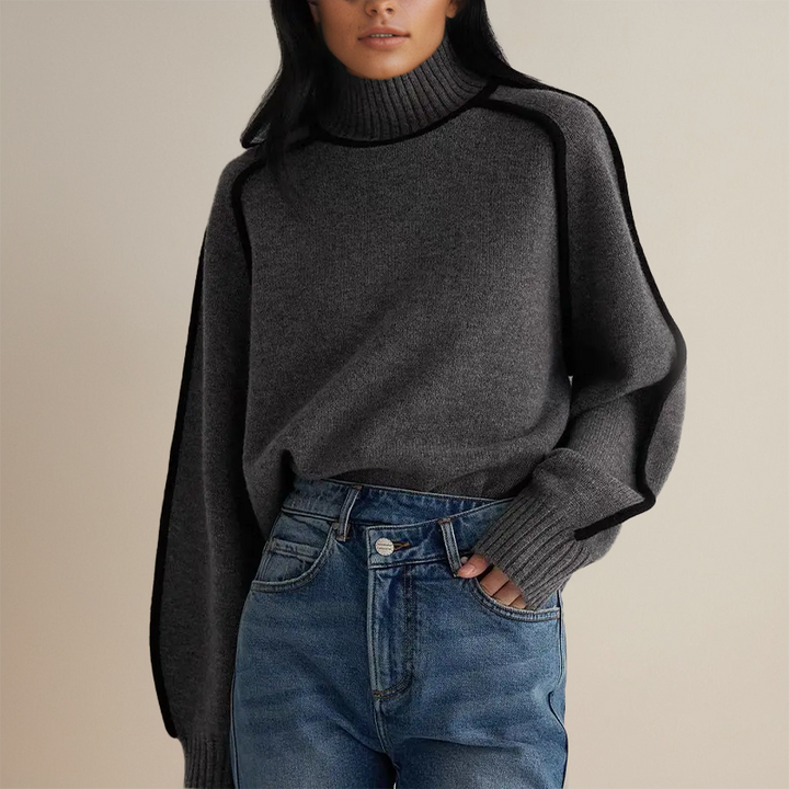 KAELIRYN – SOFT CASHMERE-LIKE TURTLENECK SWEATER