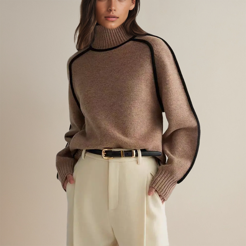 KAELIRYN – SOFT CASHMERE-LIKE TURTLENECK SWEATER