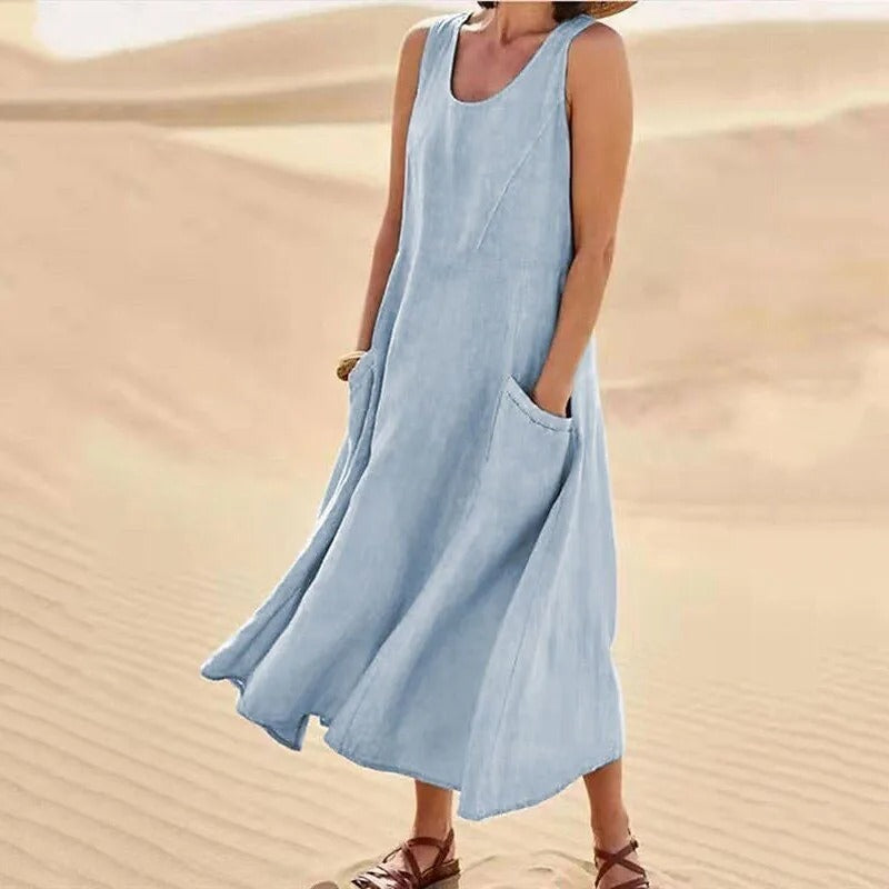 LYSARA – SUMMER LINEN DRESS
