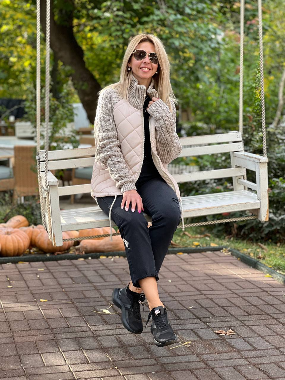 MORFA – STYLISH PATCHWORK KNITTED JACKET