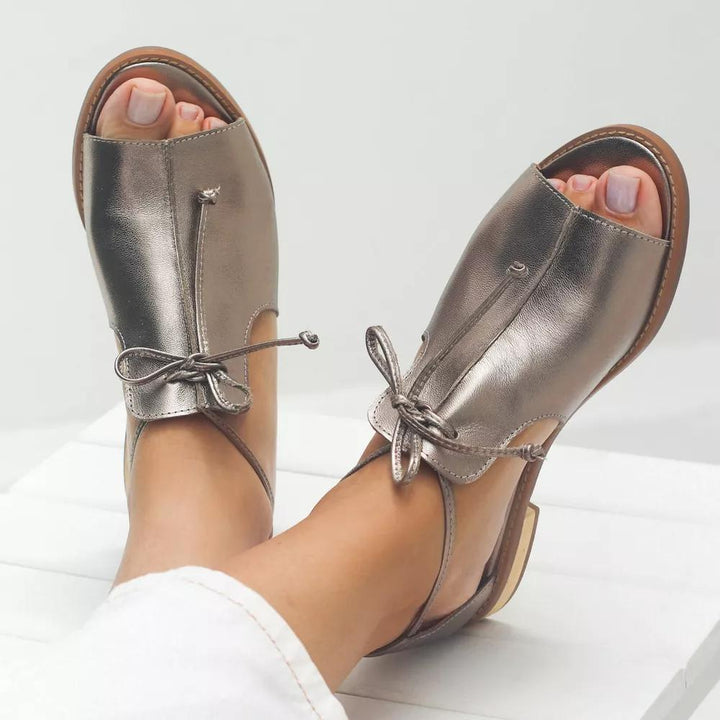 MIRETH – STRAP-STYLE LEATHER SANDALS