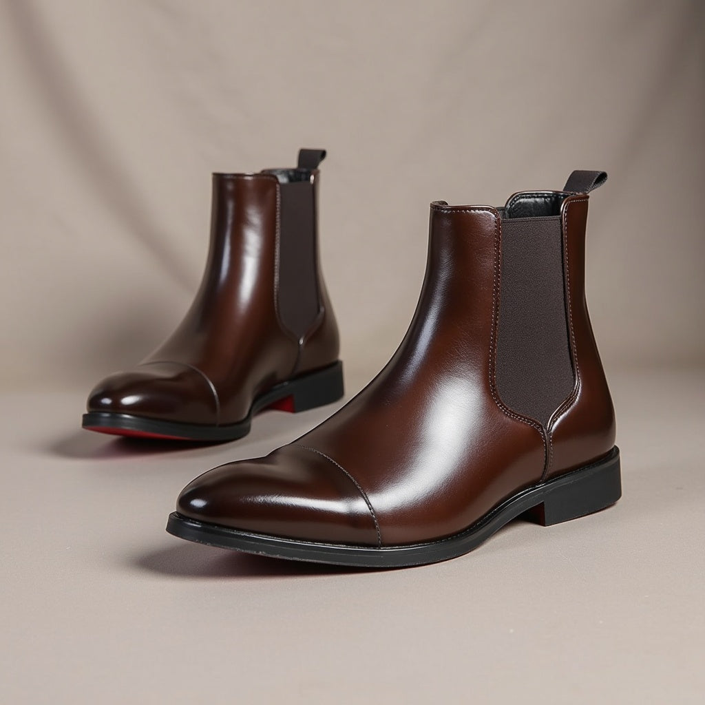 Giovanni Rossi Leather Chelsea Boots